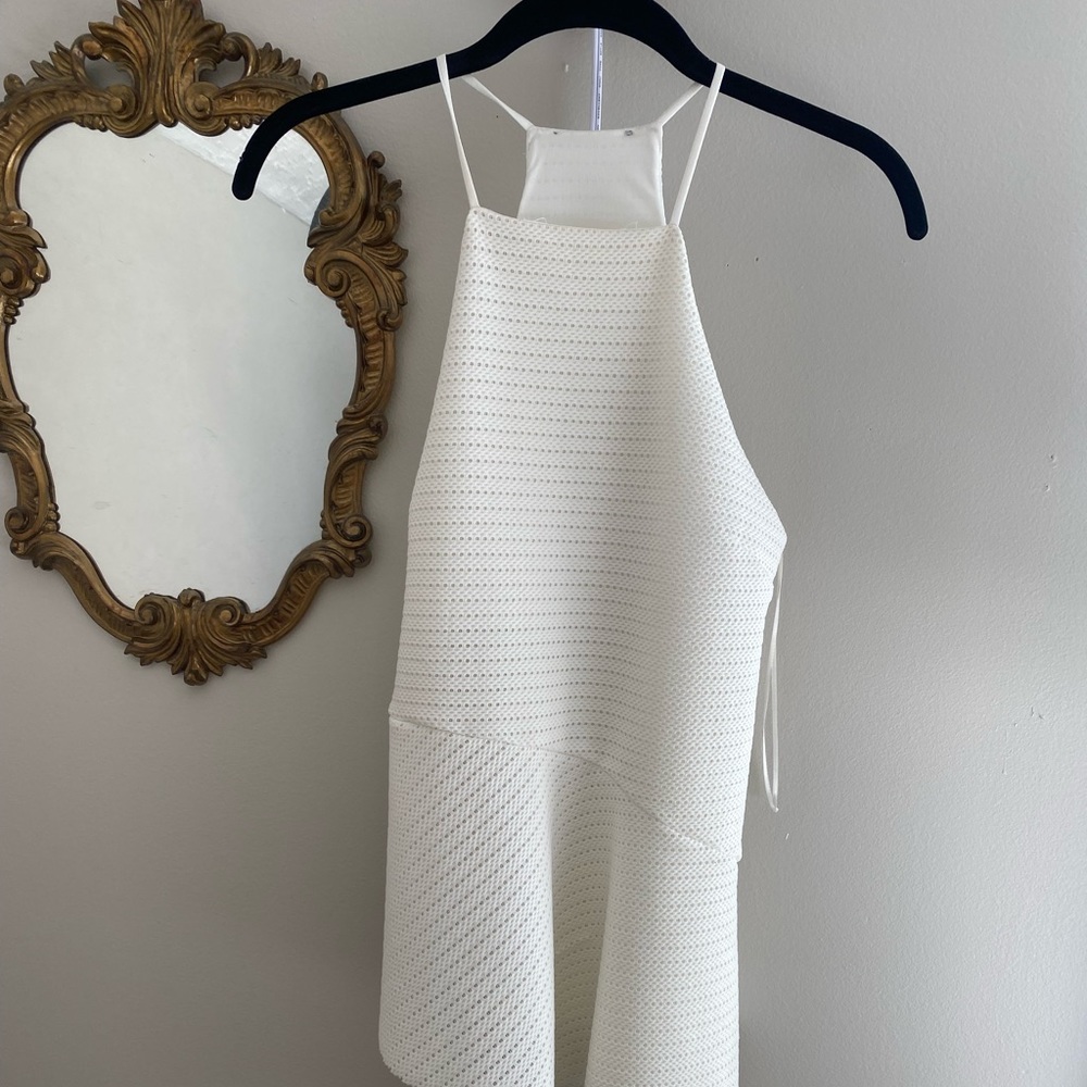 Zara white small blouse.